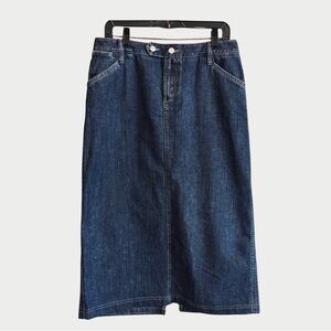 Denim Maxi Skirt Vintage Eddie Bauer